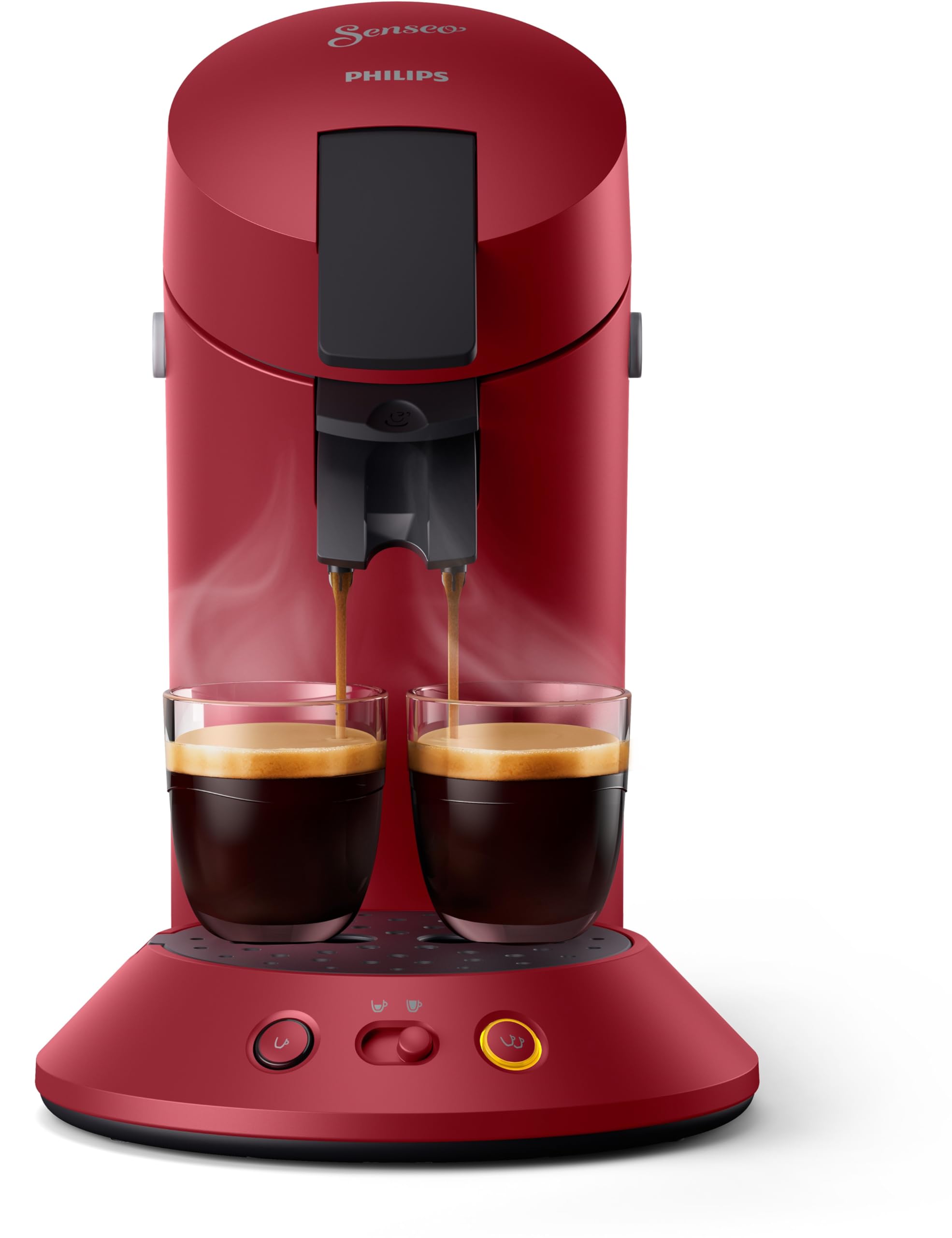 SENSEO Original Plus Machine à Café à Dosettes, Rouge CSA210/91